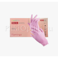 MediOk Перчатки Нитриловые FLAMINGO M 50 пар/уп