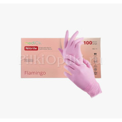 MediOk Перчатки Нитриловые FLAMINGO M 50 пар/уп
