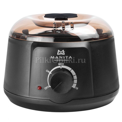 MANITA PROFESSIONAL Воскоплав баночный с силиконовой чашей КОРИЧНЕВЫЙ