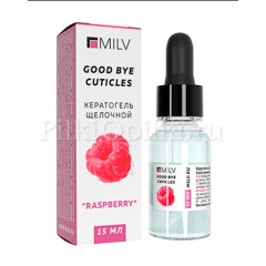 Milv Кератогель 18936 для ног щелочной "GOOD BYE CUTICLES" МАЛИНА 15 мл