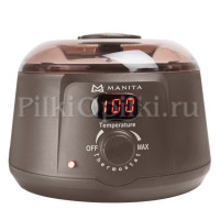 MANITA PROFESSIONAL Воскоплав баночный с силиконовой чашей и дисплеем КОРИЧНЕВЫЙ