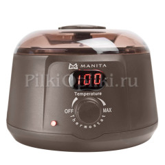 MANITA PROFESSIONAL Воскоплав баночный с силиконовой чашей и дисплеем КОРИЧНЕВЫЙ