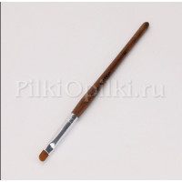 кисть макадами деревянная ручка овал №6 pink house