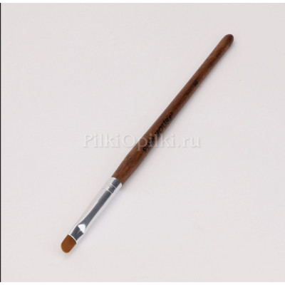 кисть макадами деревянная ручка овал №6 pink house