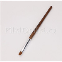 кисть макадами деревянная ручка овал №8 pink house
