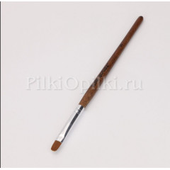 кисть макадами деревянная ручка овал №8 pink house