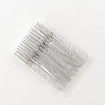 Щетка для ресниц и бровей БЕЛАЯ 50 шт в уп