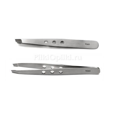 Yoko Пинцет прямой (матовый) скошенный (SP 011)
