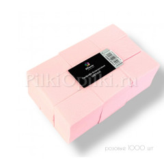Салфетки безворсовые Bloom 1000 штук, РОЗОВЫЕ