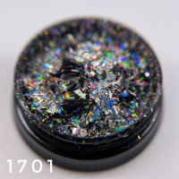 Хлопья галактика  голография серебро ( 0,2 гр) 1701