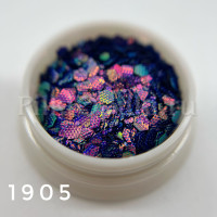 Шестигранники микс клепки хамелеон фиолетовый 1905