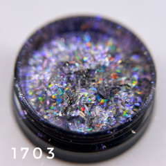 Хлопья галактика фиолетовый отлив  ( 0,2 гр) 1703