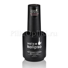 Voice of Kalipso Top Rubber Medium no cleanse- Каучуковое верхнее покрытие для гель-лака без л/с, 15 мл