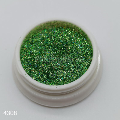Голографический блеск светло-зеленый 4308