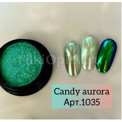 Candy aurora изумруд  (цв. радужная втирка) 0.3гр 1035