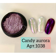 Candy aurora сиренево-фиолет. (цв. радужная втирка)0.3гр 1038