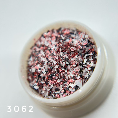 Микс хлопушки (белый pearl, розовый, серебро, черный)3062