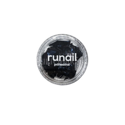 runail Дизайн для ногтей: фольга поталь (цвет: черный)