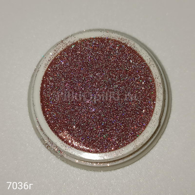 Светоотражающий Flash glitter розовый персик голо 7036г