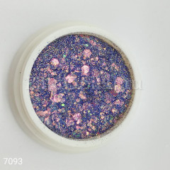 Светоотражающий декор микс нежно-фиолетовый 7093