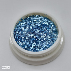 Перламутровый декор Pearl light голубой  2203
