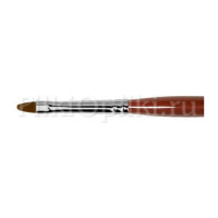 Кисть Roubloff коричневая синтетика/ овальная 6/ ручка фигурная бордовая GN33R-6