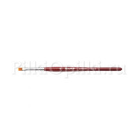 Кисть Roubloff рыжая синтетика/ плоская 6/ ручка фигурная бордовая GC23R-6