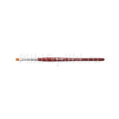 Кисть Roubloff рыжая синтетика/ плоская 6/ ручка фигурная бордовая GC23R-6