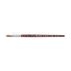 Кисть Roubloff рыжая синтетика/ овальная 8/ ручка фигурная бордовая GC33R-8