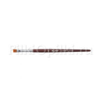 Кисть Roubloff рыжая синтетика/ плоская 8/ ручка фигурная бордовая GC23R-8