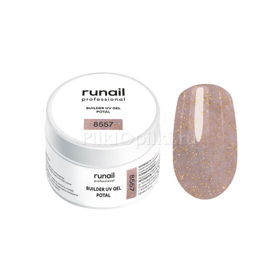 runail Моделирующий УФ-гель с поталью BUILDER UV GEL POTAL, 15 г №8557