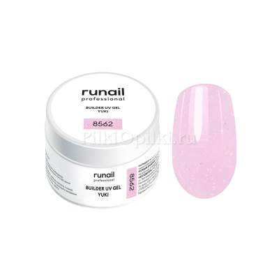 runail Моделирующий УФ-гель с хлопьями Юки BUILDER UV GEL YUKI, 15 г №8562