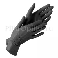 Перчатки нитриловые Nitrile размер M (черные) 1 пара