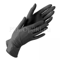 Перчатки нитриловые Nitrile размер M (черные) 1 пара