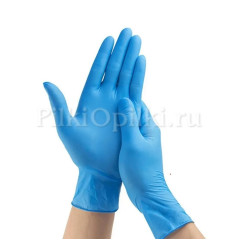 Перчатки нитриловые Nitrile размер XS (голубые) 1 пара