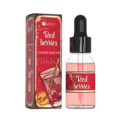 MILV Сухое укрепляющее масло для ногтей "RED DEHLIA" 15ml