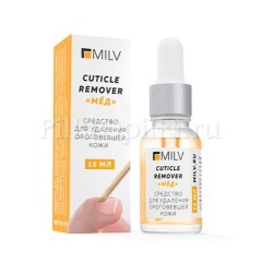MILV Средство для удаления ороговевшей кожи  «Сuticle remover «Мёд» 15 мл.