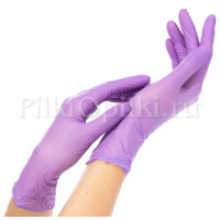 Перчатки нитриловые Nitrile размер XS (Фиолетовые) 1 пара